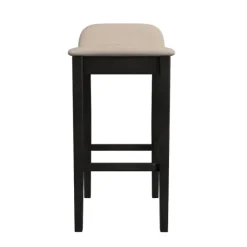 Black Lowback Padded Bar Stool-Kirkland's Home Best Sale