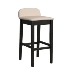 Black Lowback Padded Bar Stool-Kirkland's Home Best Sale