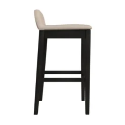 Black Lowback Padded Bar Stool-Kirkland's Home Best Sale