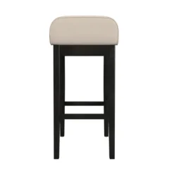 Black Lowback Padded Bar Stool-Kirkland's Home Best Sale