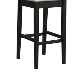 Black Lowback Padded Bar Stool-Kirkland's Home Best Sale