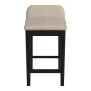 Black Lowback Padded Counter Stool-Kirkland's Home Shop