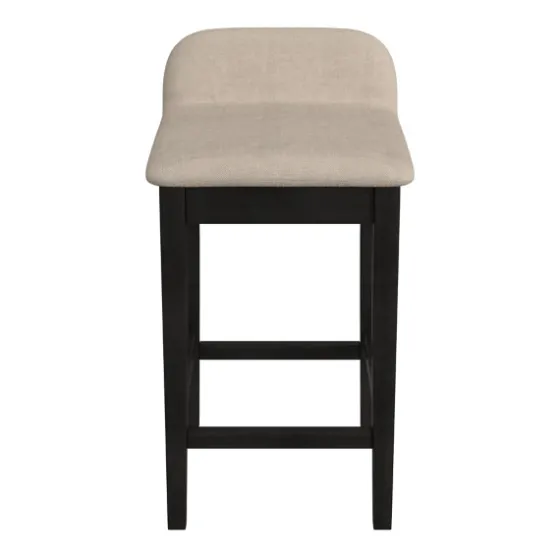 Black Lowback Padded Counter Stool-Kirkland's Home Shop