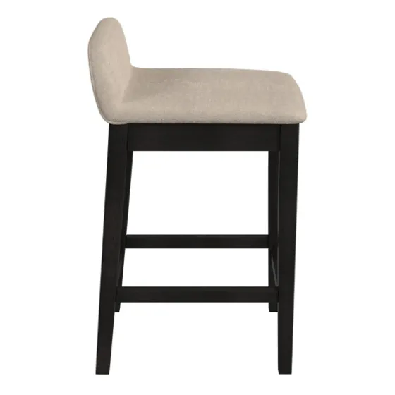 Black Lowback Padded Counter Stool-Kirkland's Home Shop