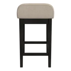 Black Lowback Padded Counter Stool-Kirkland's Home Shop