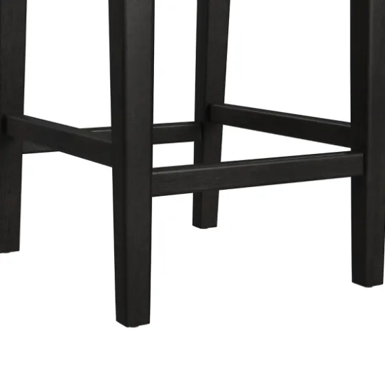 Black Lowback Padded Counter Stool-Kirkland's Home Shop