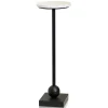 Black Marble Top Pedestal Cocktail Table-Kirkland's Home Cheap