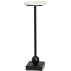 Black Marble Top Pedestal Cocktail Table-Kirkland's Home Cheap
