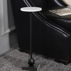 Black Marble Top Pedestal Cocktail Table-Kirkland's Home Cheap
