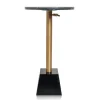 Black Marble Top Tapered Base Accent Table, 12 In.-Kirkland's Home Discount