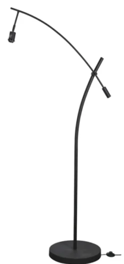 Black Metal Adjustable Task Shade Floor Lamp-Kirkland's Home New