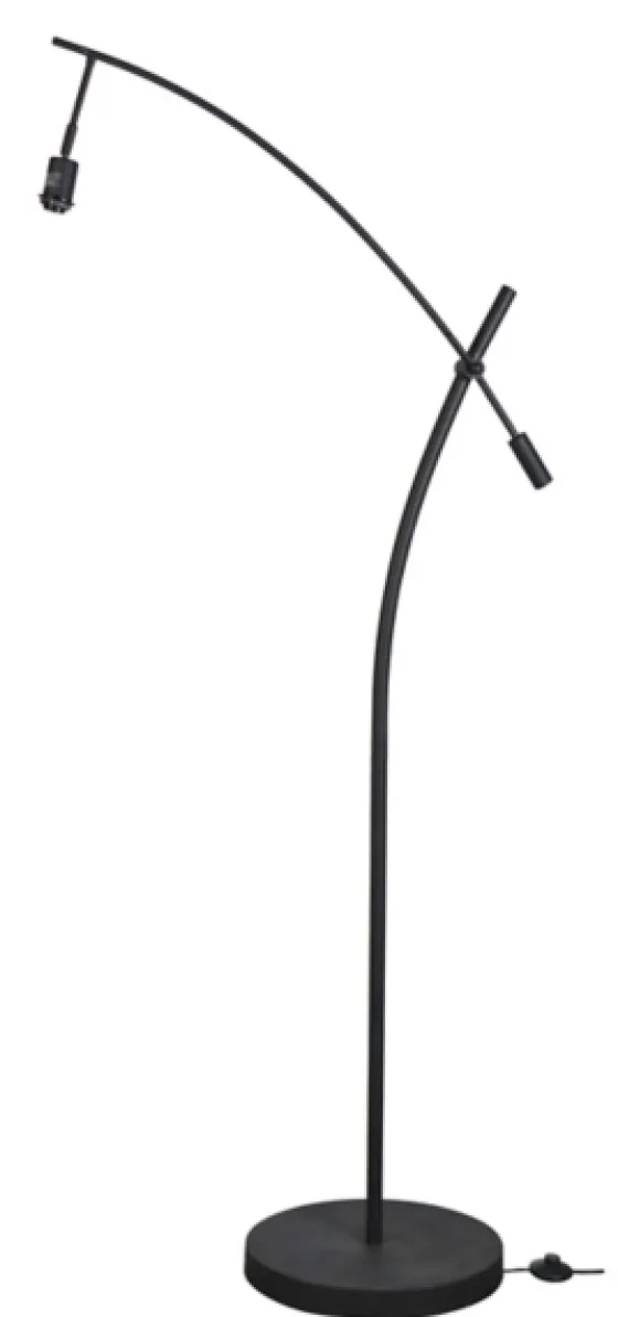Black Metal Adjustable Task Shade Floor Lamp-Kirkland's Home New