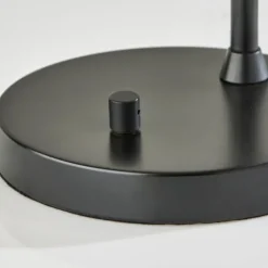 Black Metal And Frosted Glass Globe Table Lamp-Kirkland's Home Fashion