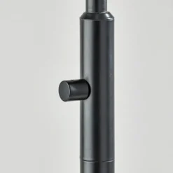 Black Metal And Frosted Glass Globe Floor Lamp-Kirkland's Home Outlet