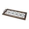 Black Metal And Glass Tray-Kirkland's Home Clearance