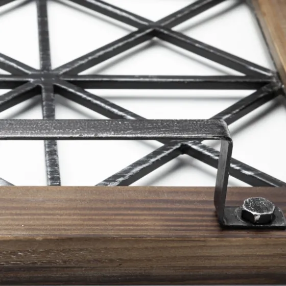Black Metal And Glass Tray-Kirkland's Home Clearance
