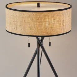 Black Metal And Rat Tripod Table Lamp-Kirkland's Home Hot
