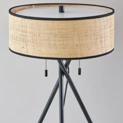 Black Metal And Rat Tripod Table Lamp-Kirkland's Home Hot