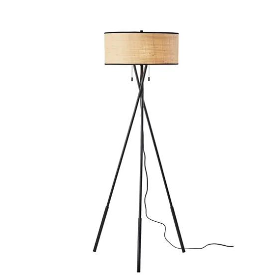 Black Metal And Rat Tripod Floor Lamp-Kirkland's Home New