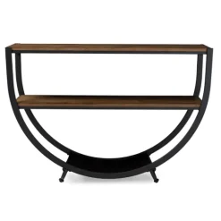 Black Metal And Rustic Wood Modern Console Table-Kirkland's Home Best