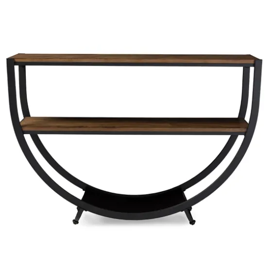 Black Metal And Rustic Wood Modern Console Table-Kirkland's Home Best