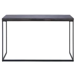 Black Metal And Wood Contemporary Console Table-Kirkland's Home Online