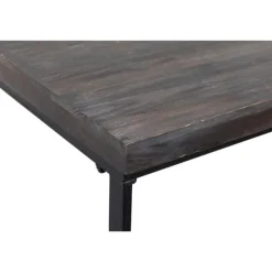 Black Metal And Wood Contemporary Console Table-Kirkland's Home Online