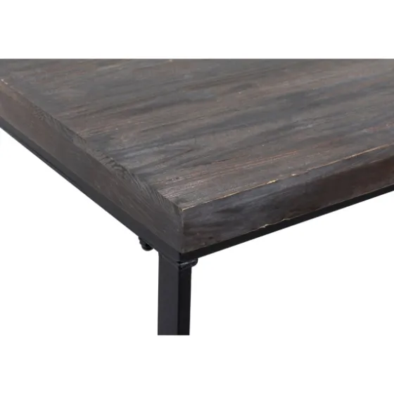 Black Metal And Wood Contemporary Console Table-Kirkland's Home Online
