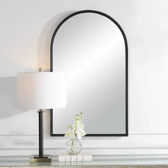 Black Metal Arch Frame Wall Mirror-Kirkland's Home Best Sale