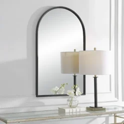 Black Metal Arch Frame Wall Mirror-Kirkland's Home Best Sale
