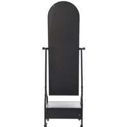 Black Metal Cheval Frame Mirror With Drawer-Kirkland's Home Clearance