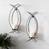 Black Metal Crisscross Sconces, Set Of 2-Kirkland's Home Shop