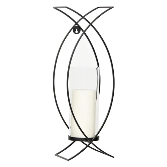 Black Metal Crisscross Sconces, Set Of 2-Kirkland's Home Shop
