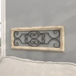 Black Metal Farmhouse Scroll Wall Plaque-Kirkland's Home Fashion