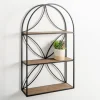 Black Metal Flower Frame 3-Tier Wall Shelf-Kirkland's Home Cheap