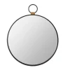 Black Metal Frame Round Loop Wall Mirror-Kirkland's Home Fashion