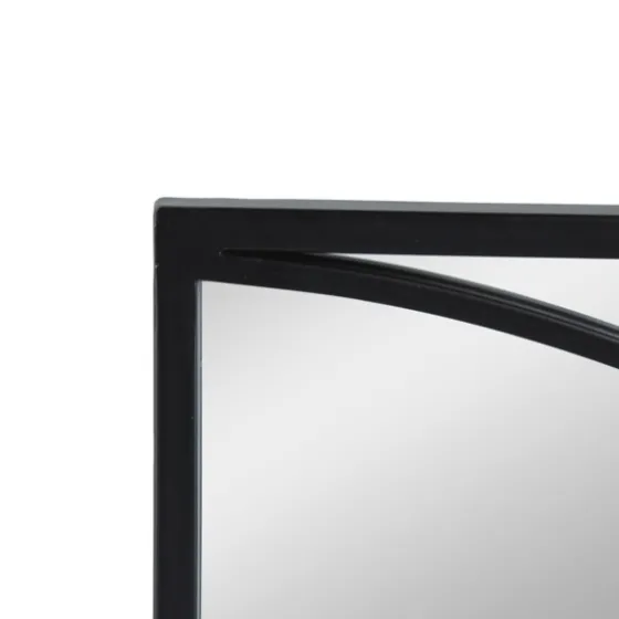 Black Metal Geometric Wall Mirrors, Set Of 3-Kirkland's Home Cheap