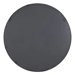 Black Metal Grid Overlay Round Mirror-Kirkland's Home Online