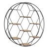 Black Metal Hexagonal Frame Wall Shelf-Kirkland's Home Clearance