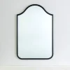 Black Metal Linear Wave Mirror-Kirkland's Home Online