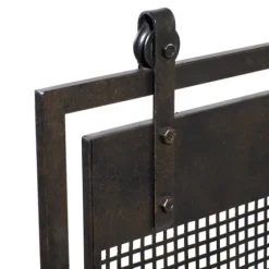 Black Metal Mesh Fireplace Screen-Kirkland's Home New