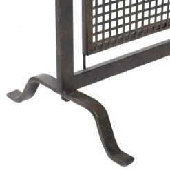 Black Metal Mesh Fireplace Screen-Kirkland's Home New