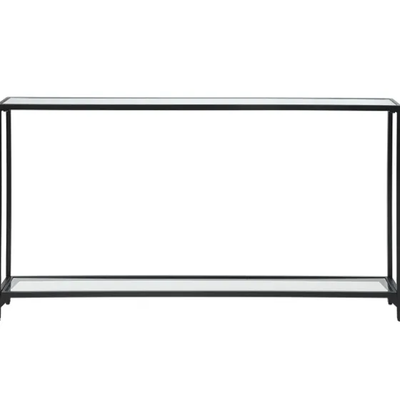 Black Metal Mirrored Top Console Table-Kirkland's Home Best