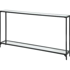 Black Metal Mirrored Top Console Table-Kirkland's Home Best