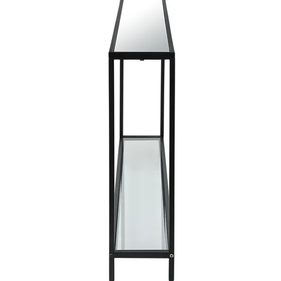 Black Metal Mirrored Top Console Table-Kirkland's Home Best