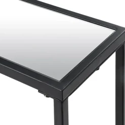 Black Metal Mirrored Top Console Table-Kirkland's Home Best