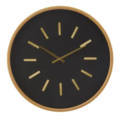Black Metal Modern Thomas Wall Clock-Kirkland's Home Shop