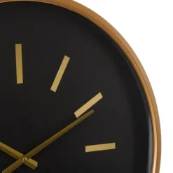 Black Metal Modern Thomas Wall Clock-Kirkland's Home Shop