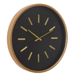 Black Metal Modern Thomas Wall Clock-Kirkland's Home Shop