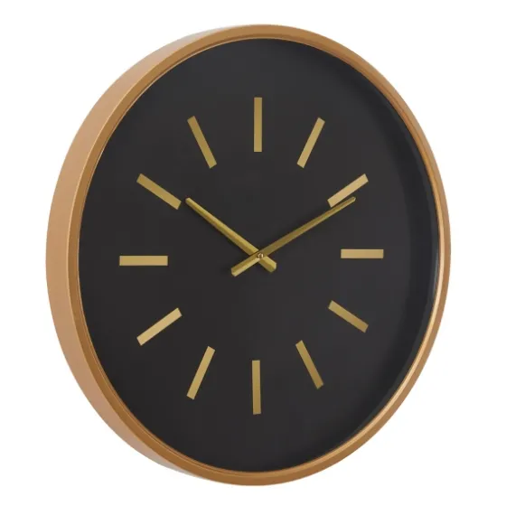 Black Metal Modern Thomas Wall Clock-Kirkland's Home Shop